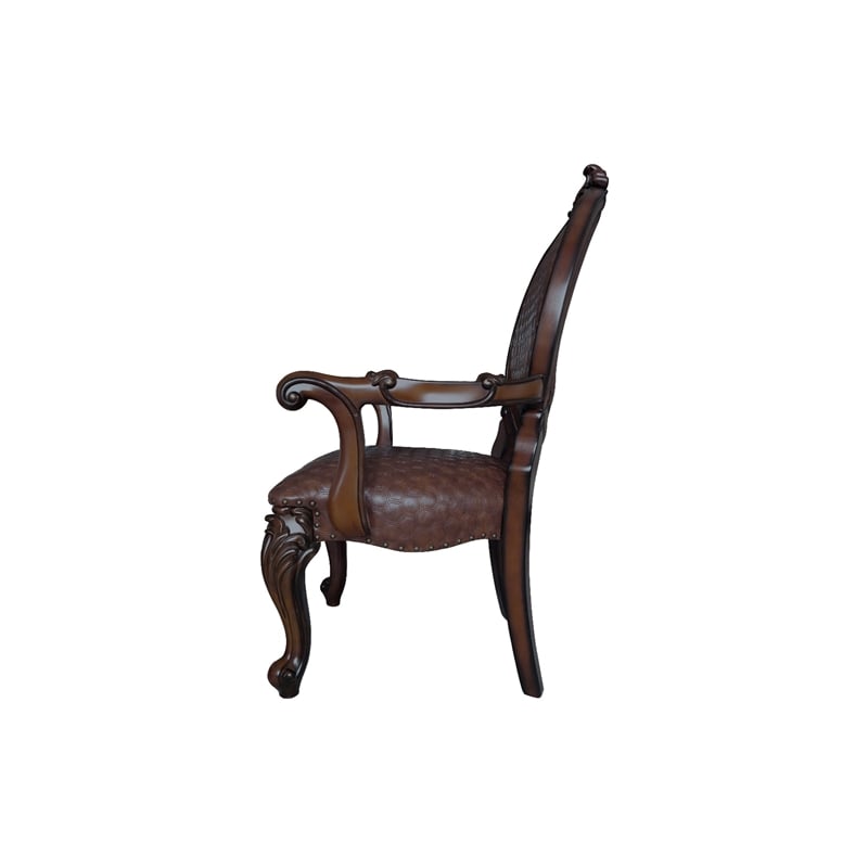 ACME Versailles  Arm Chair (Set-2) in Cherry