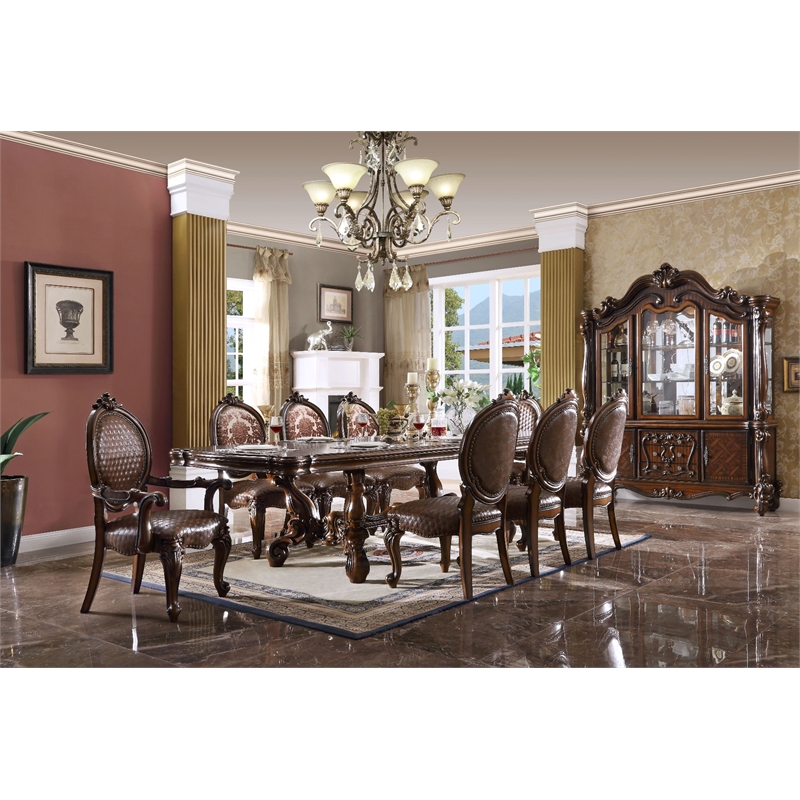 ACME Versailles  Arm Chair (Set-2) in Cherry