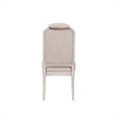 ACME Wynsor Side Chair (Set-2) in Fabric & Antique Champagne