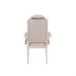 ACME Wynsor Arm Chair (Set-2) in Fabric & Antique Champagne