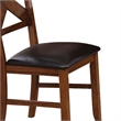 ACME Apollo Side Chair (Set-2) in Espresso Synthetic Leather & Walnut