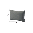 ACME Rajni Patio-Pillow (10Pcs) in Gray Fabric & Black
