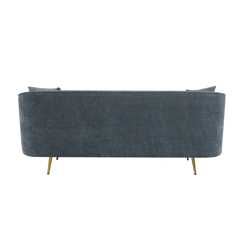 ACME Nakendra Sofa w/2 Pillows in Cobalt Blue Chenille