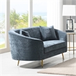 ACME Nakendra Loveseat w/2 Pillows in Cobalt Blue Chenille