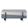 ACME Wilkins Coffee Table w/Lift Top in White & Gray High Gloss
