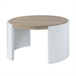 ACME Zoma Coffee Table in White High Gloss & Oak