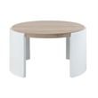 ACME Zoma Coffee Table in White High Gloss & Oak