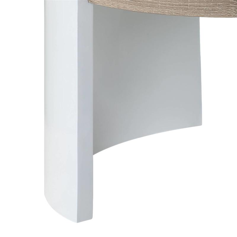 ACME Zoma Coffee Table in White High Gloss & Oak