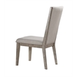ACME Rocky Side Chair (Set-2) in Fabric & Gray Oak