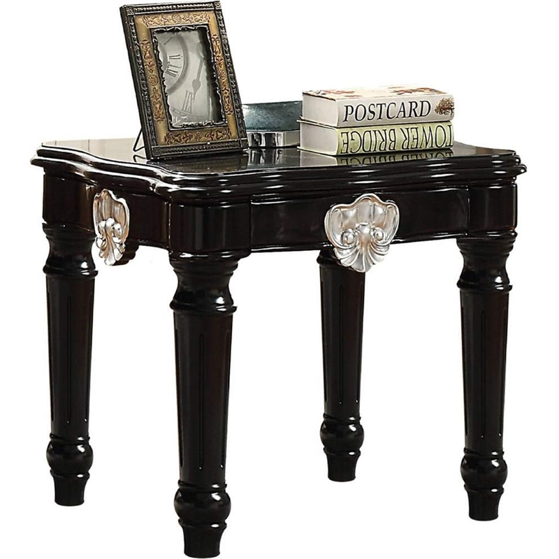 ACME Ernestine End Table in Black