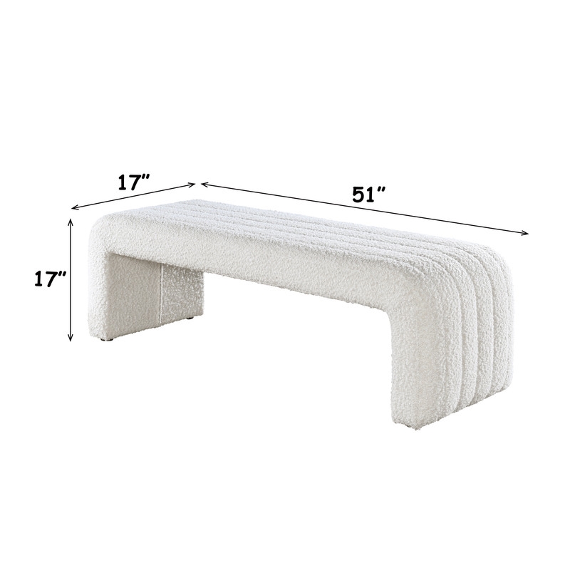 ACME Sandro Bench in Beige Boucle