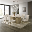 ACME Olinda Chenille Upholstered Dining Side Chair in Linen Beige (Set of 2)
