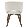 ACME Eada Fabric Upholstered Dining Arm Chair in Beige Chenille (Set of 2)