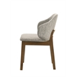 ACME Oleia Side Chair (Set-2) in Chenille & Walnut
