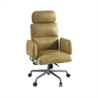 ACME Davu Swivel Office Chair in Vintage Top Grain Leather & Iron