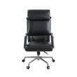 ACME Dart Swivel Office Chair in Vintage Black Top Grain Leather & Iron