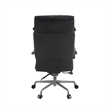 ACME Dart Swivel Office Chair in Vintage Black Top Grain Leather & Iron