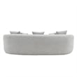 ACME Barasa Oversize Sofa with 5 Pillows in Gray Chenille