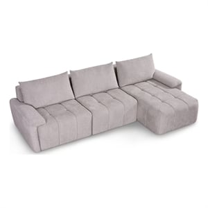 ACME Dorcas Sectional Sofa in Gray Linen