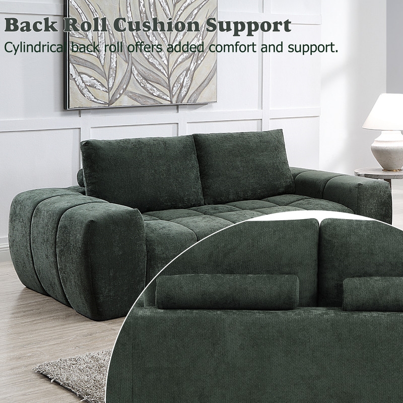 ACME Medwin Sofa in Green Linen