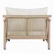 ACME Zira 5Pc Patio Sofa Set in Beige Fabric & Glass Fiber Reinforced Cement Table Top