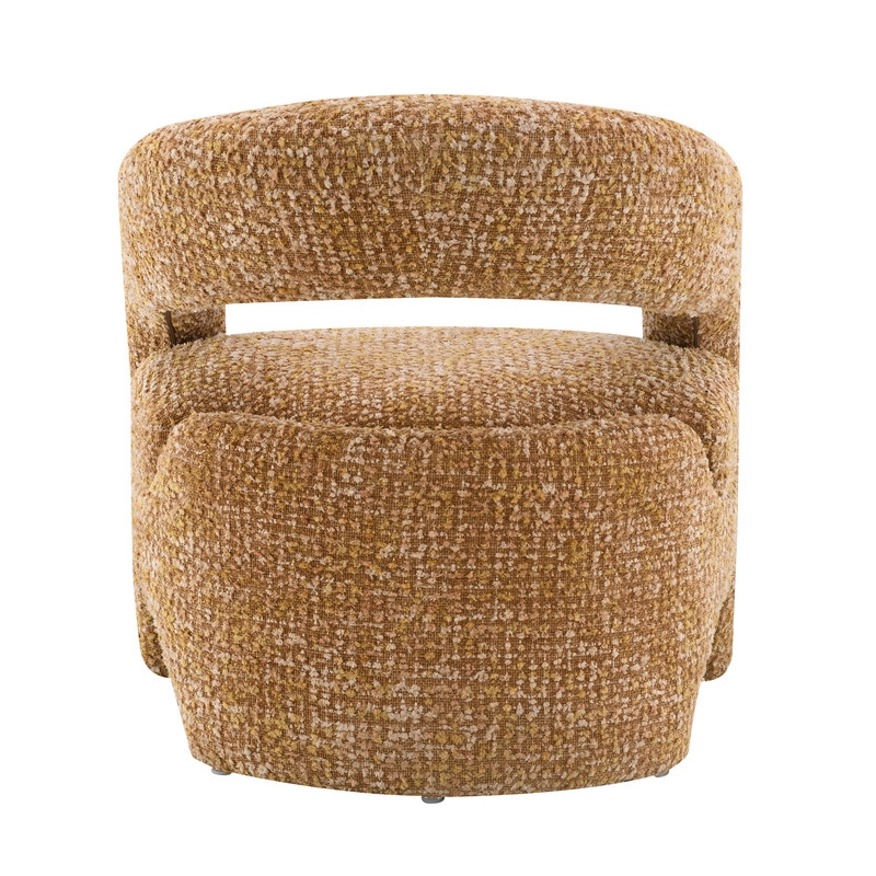 ACME Pelia Accent Chair in Orange Tweed