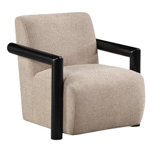 ACME Jetta Accent Chair  in Latte Linen & Black