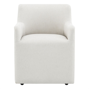 ACME Cafell Arm Chair w/Casters in Cream Linen