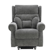 ACME Hyun Power Recliner w/Lift & Heating & Massage in Dark Gray Chenille