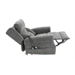 ACME Hyun Power Recliner w/Lift & Heating & Massage in Dark Gray Chenille