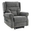 ACME Hyun Power Recliner w/Lift & Heating & Massage in Dark Gray Chenille