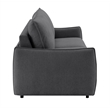 ACME Jinn Sofa w/Sleeper (Queen) in Elite Charcoal Chenille