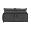 ACME Jinn Sofa w/Sleeper (Queen) in Elite Charcoal Chenille
