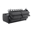 ACME Jinn Sofa w/Sleeper (Queen) in Elite Charcoal Chenille