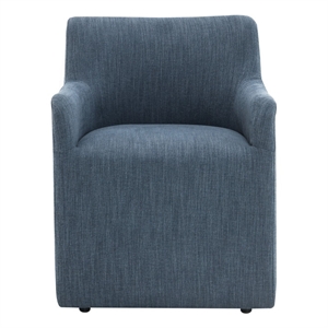ACME Cafell Arm Chair w/Casters in Denim Linen