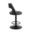 ACME Sabi Adjustable Chair w/Swivel in Antique Ebony Top Grain Leather