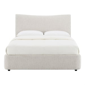 ACME Renee EK Bed in Aperol Beige Chenille