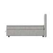ACME Avenia EK Bed w/Storage in Gray Chenille