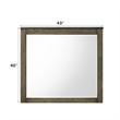 ACME Lance Mirror in Distressed Oak
