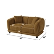 ACME Lennox Loveseat w/2 Pillows in Brown Chenille