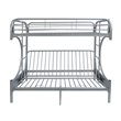 ACME Furniture Eclipse Twin over Full/Futon Metal Bunk Bed in Silver