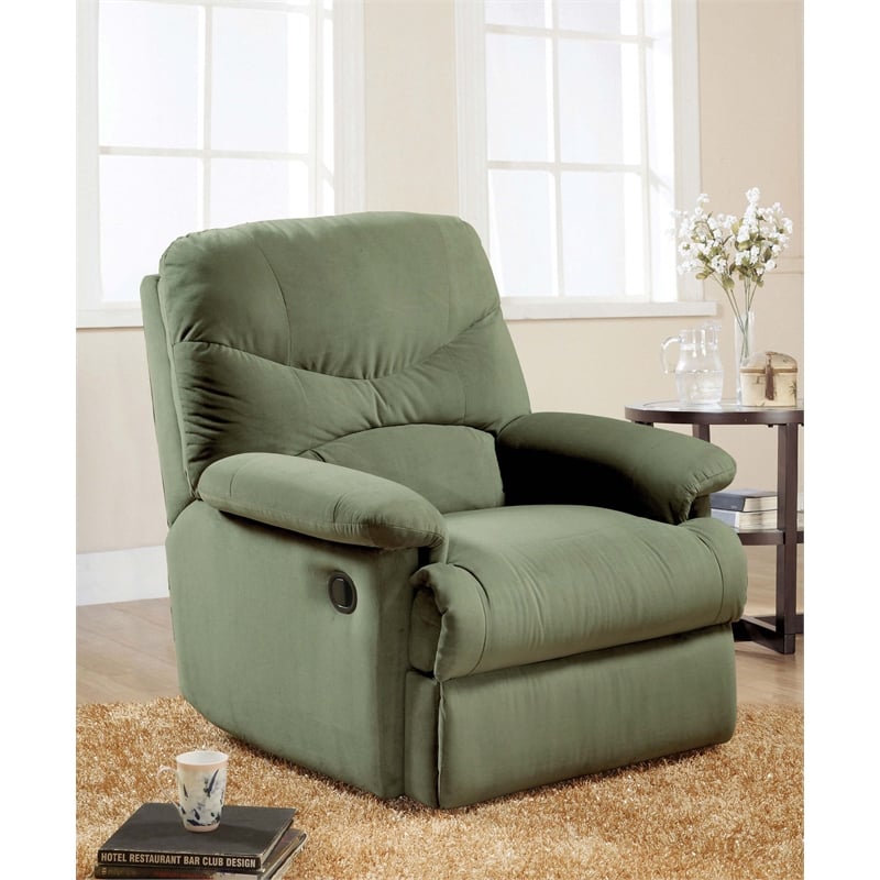 ACME Furniture Arcadia Recliner in Sage Microfiber