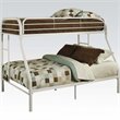 ACME Furniture Tritan Twin over Full Bunk Bed in White