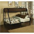 ACME Furniture Tritan Twin Over Full Metal Bunk Bed in Black