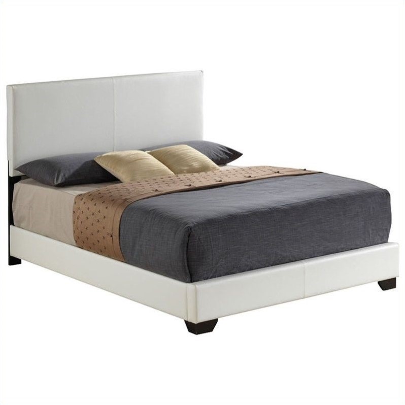 ACME Furniture Ireland Upholstered Bed in White 143IRELANDBEDWHTMKIT