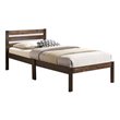 ACME Donato Twin Wooden Platform Bed in Ash Brown
