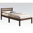 ACME Donato Twin Wooden Platform Bed in Ash Brown