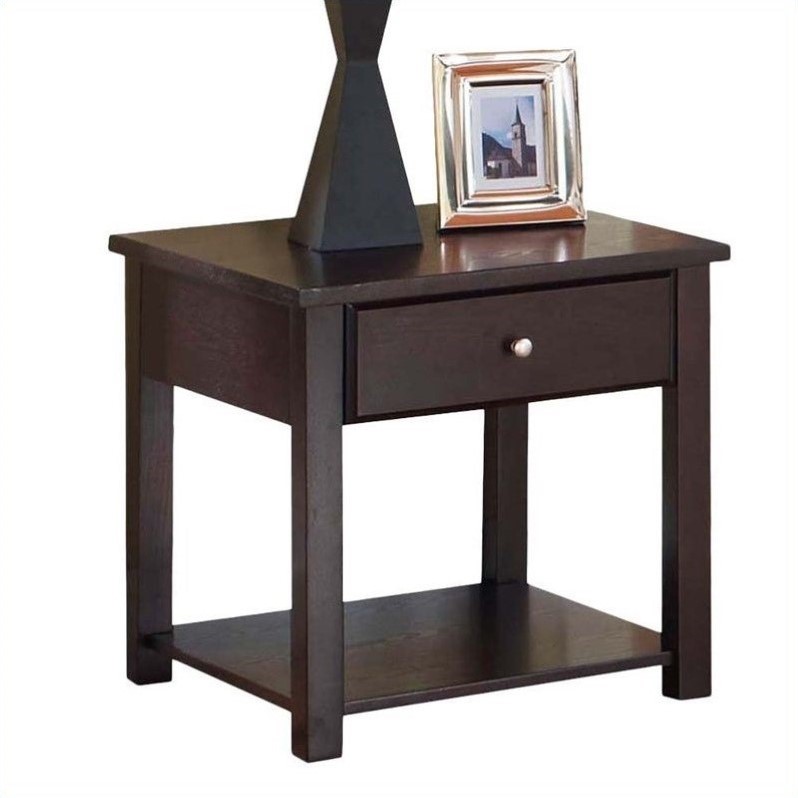 ACME Furniture Malden End Table in Espresso 80258