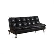 ACME Tayte Microfiber Tufted Convertible Sofa in Black
