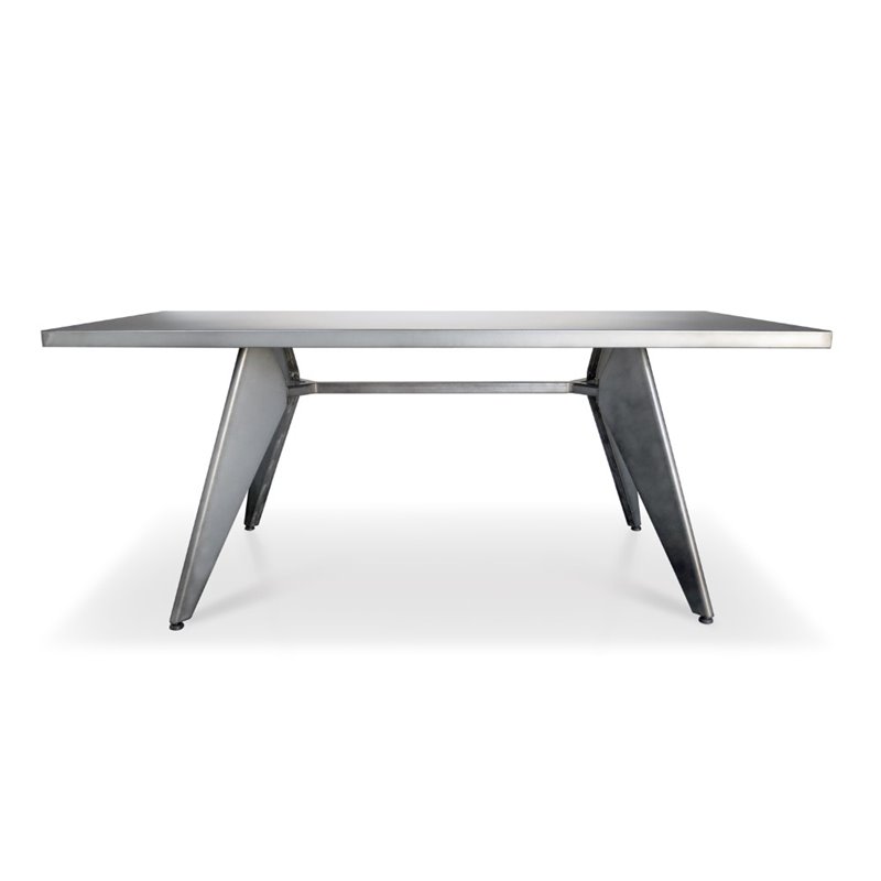 Aeon Furniture Rex 2 Dining Table In Dark Galvanized Steel M 84425 Aeon Furniture Rex 2 Dining Table In Dark Galvanized Steel